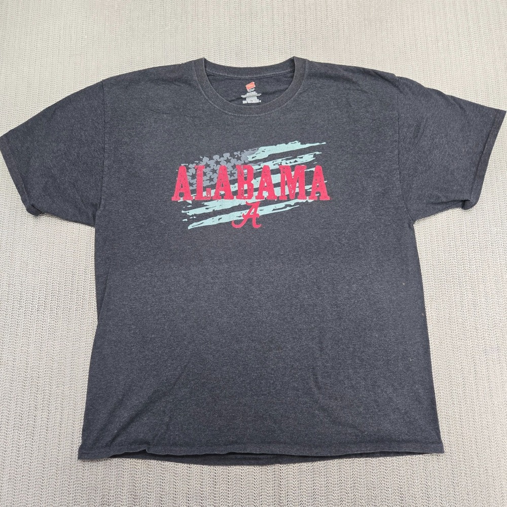 Alabama Crimson Tide Shirt Mens Extra Large Gray Short Sleeve Unisex Graphic SEC